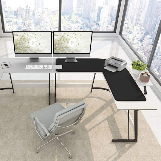 Perna De Mouse Zoresyn Formă L 140+137 X40 Cm Mare Negru