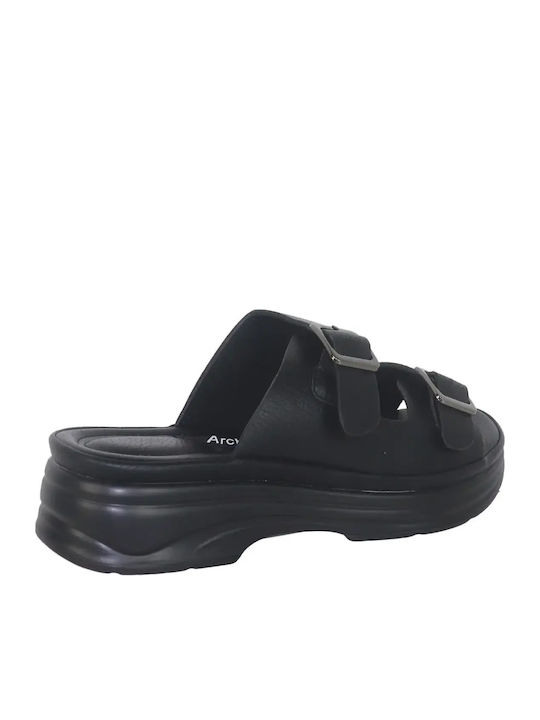 Women's Anatomic Flatforms Black Sandals