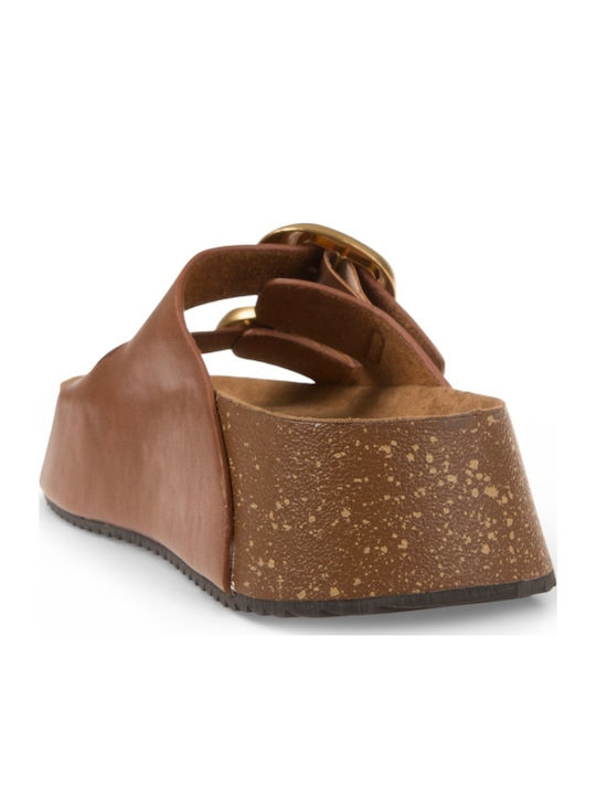 Dament Sandalen Flatforms Braune