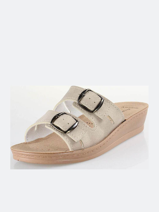 BT10 Women's Flat Sandals Beige