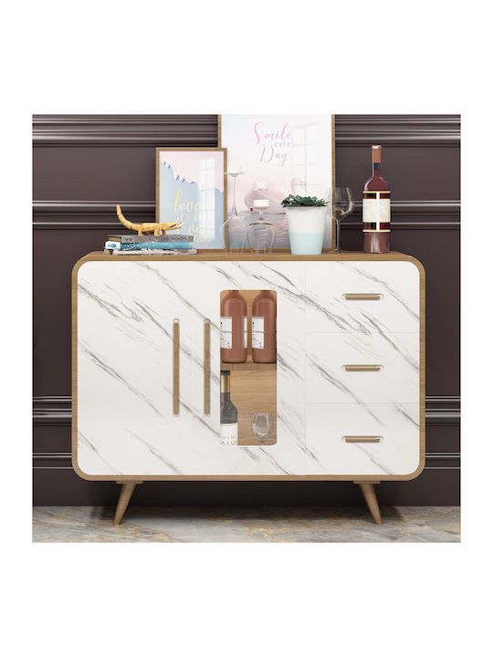 Self-adhesive Waterproof Marble Furniture Foil White-grey 60x500cm