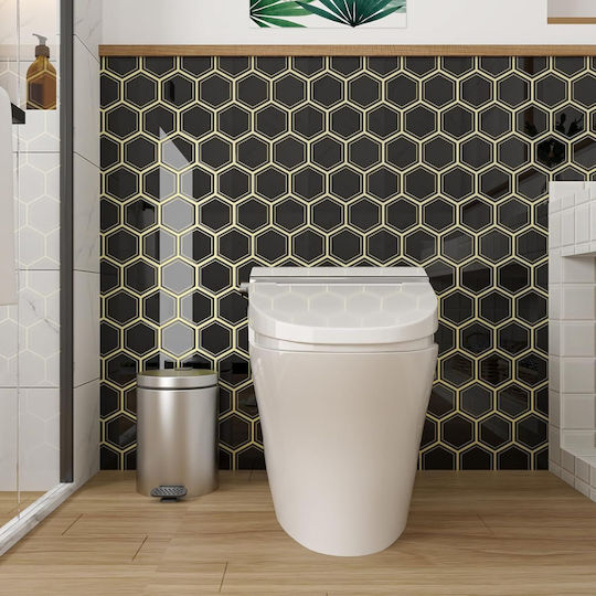 3D Wall Stickers Varypaper Hexagonal Black 30.5x30.5 cm 20 Pieces