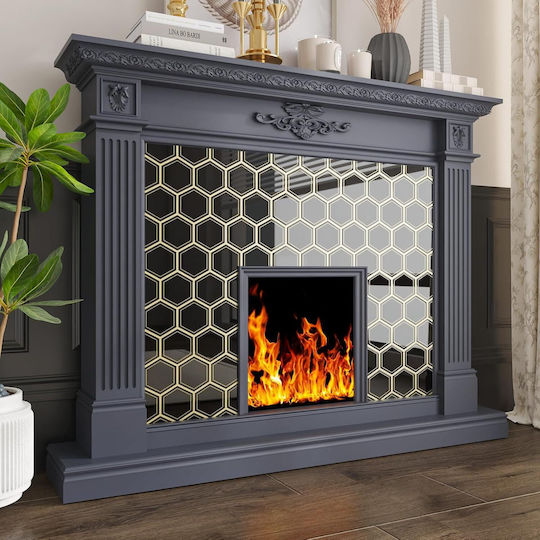 3D Wall Stickers Varypaper Hexagonal Black 30.5x30.5 cm 20 Pieces