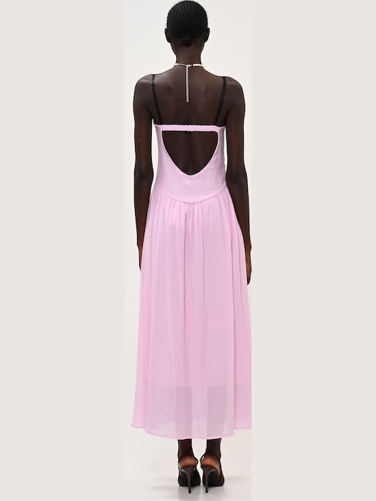 Summer Midi Dress Pink