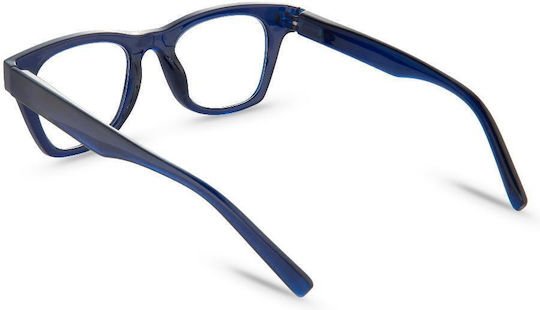 Nordic Vision Damen Lesebrillen +3.00 in Hellblau Farbe