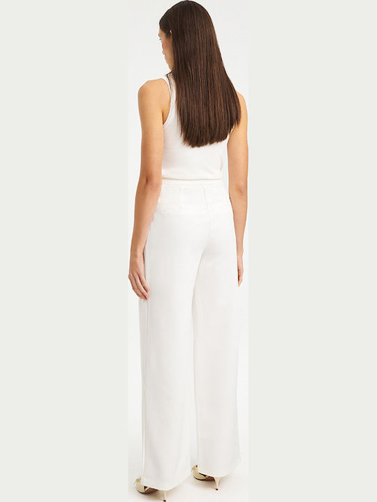 Damen Stoffhose Weiß Weiß MML26-01-03-003-Weiß