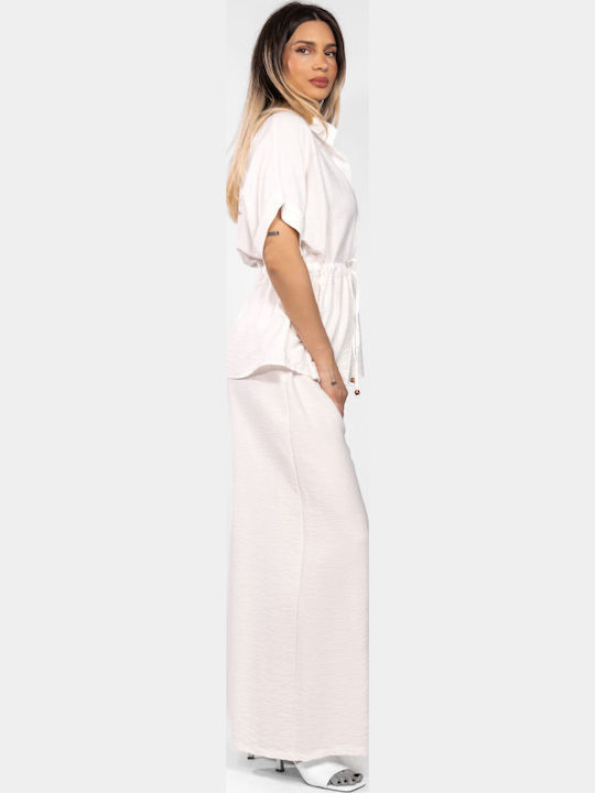 Damen Weißes Set mit Hose