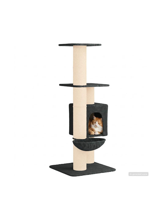 vidaXL Scratching Post Cat Tree Gray 65x71x137cm