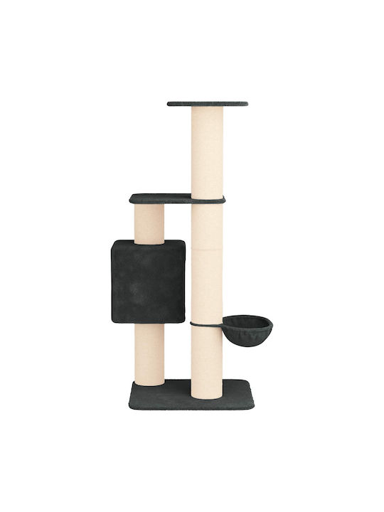 vidaXL Scratching Post Cat Tree Gray 65x71x137cm