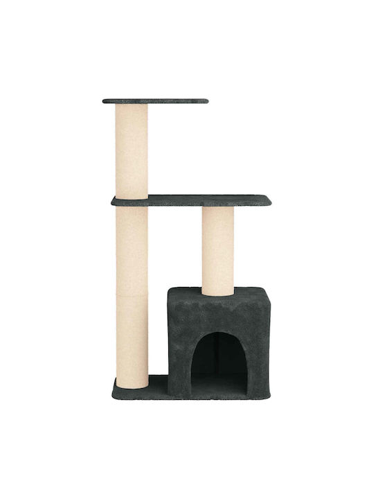 vidaXL Scratching Post Cat Tree Gray 69x43x133 cm