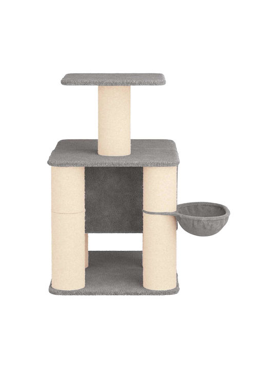 vidaXL Scratching Post Cat Tree Gray 93x74x96 cm