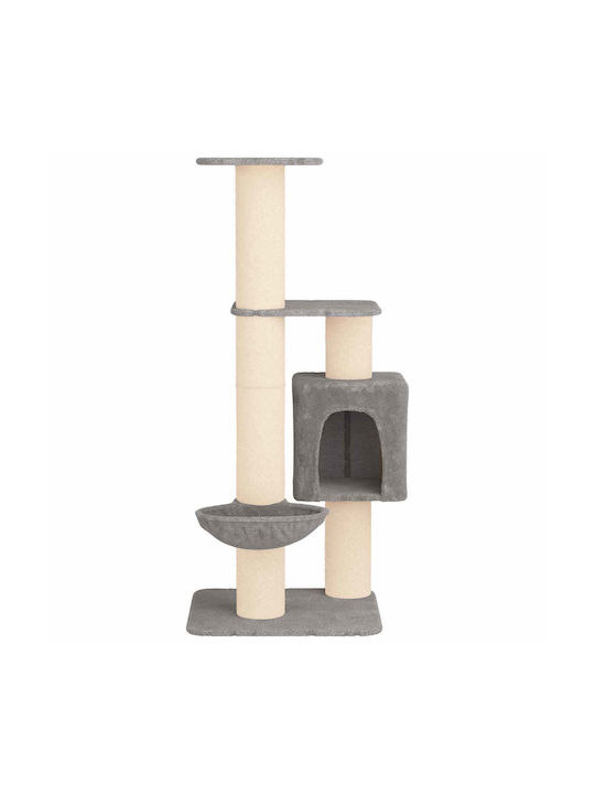 vidaXL Scratching Post Cat Tree Gray 65x71x137cm