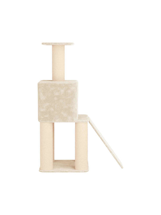 vidaXL Scratching Post Cat Tree Beige 56x95x146cm