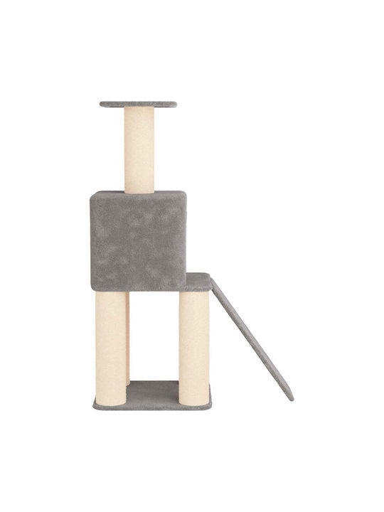 vidaXL Scratching Post Cat Tree Gray 56x95x146cm