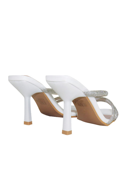 Sandals with Strass White