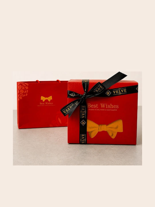 Velve Set Jewellery Box Metallic Red 13x10cm
