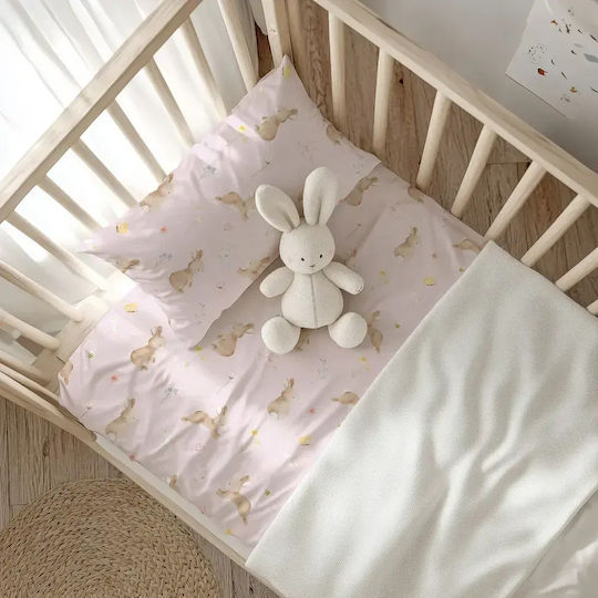 Borea Baby Blanket Nursery Swaddling Waffle Pink 80x110cm