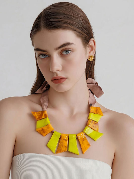 Touch Necklace Red 55126 Yellow