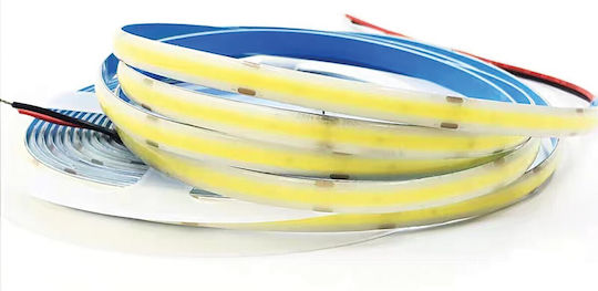 VK Lighting Αδιάβροχη Ταινία LED 24V Θερμό Λευκό Φως 5m Τύπου COB