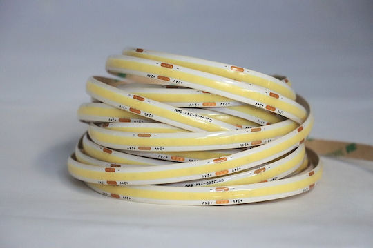 VK Lighting Αδιάβροχη Ταινία LED 24V Φυσικό Λευκό Φως 5m Τύπου COB