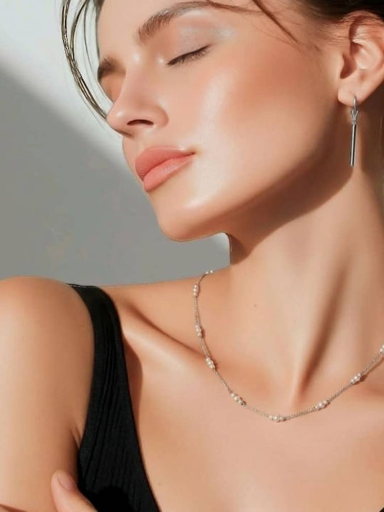 Rebekka Rebekka Halskette aus Silber mit Perlen