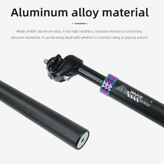 Wake Bicycle Seatpost With Suspension 27.2mm