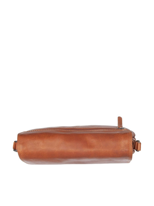 Leather Women's Shoulder Bag Tabac Brown