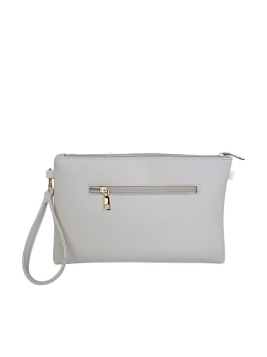 Leather Women's Envelope Beige