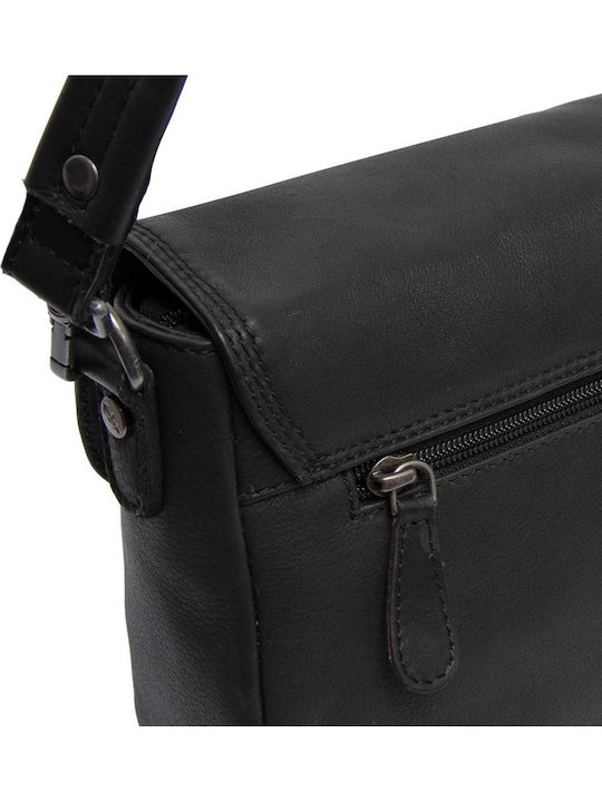 Leather Women's Crossbody Shoulder Handbag Black