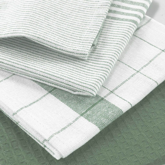 Prosop De Ceai Din 100% Bumbac În Culoare Albă 50x70cm 3 Bucăți