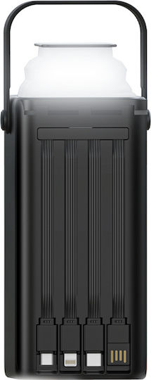 XO PR285 Power Bank 30000mAh με 2 Θύρες USB-A και Θύρα USB-C Power Delivery / Quick Charge 2.0 Μαύρο