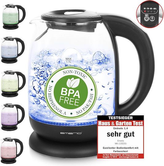 Emerio WK-119255 Kettle 1.7lt 2200W Black
