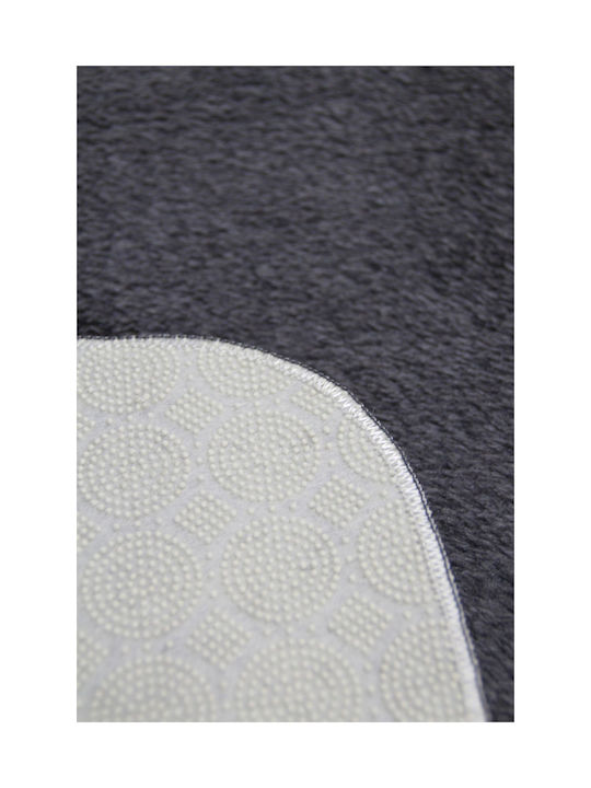 SteweHome Non-Slip Gray Runner Rug 80x290cm