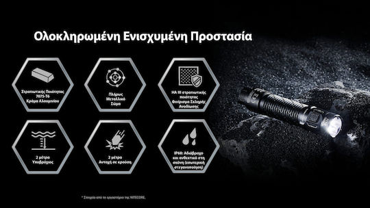 NiteCore Headlamp LED with Maximum Brightness 5000lm