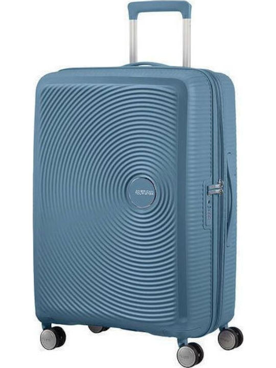 American Tourister Soundbox Mittel Stone Blau American Tourister Soundbox Mittel Stone Blau