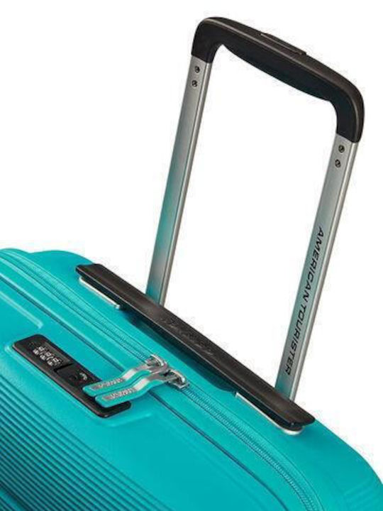 American Tourister Linex Spinner Cabin Travel Suitcase Turquoise Height 55cm
