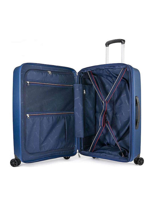 Verage Large Verage Suitcase Blue Height 78cm