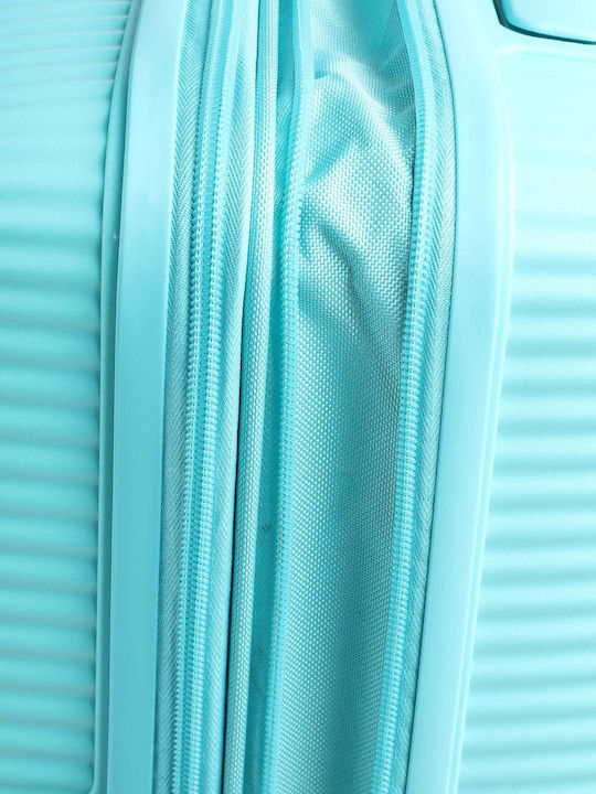 American Tourister Soundbox Cabin Travel Suitcase Mint Height 55cm