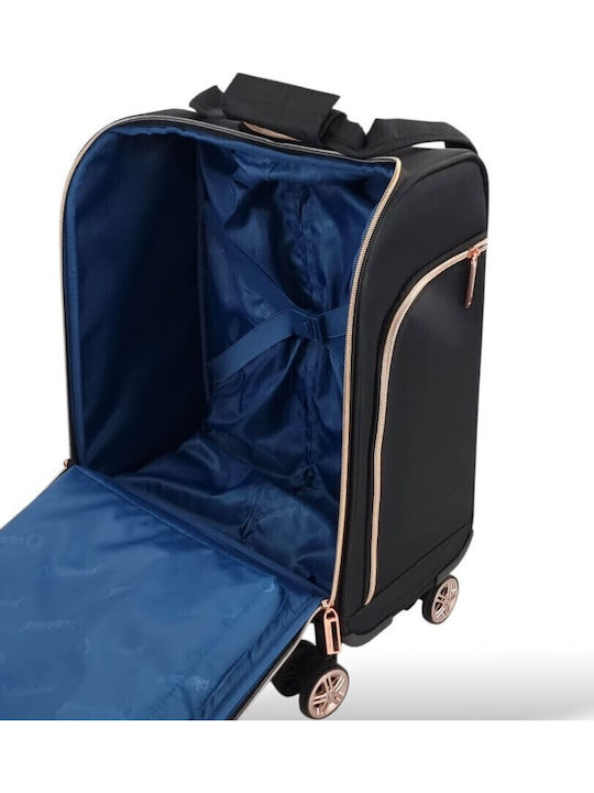 Diplomat Monaco Cabin Travel Suitcase Black Height 45cm
