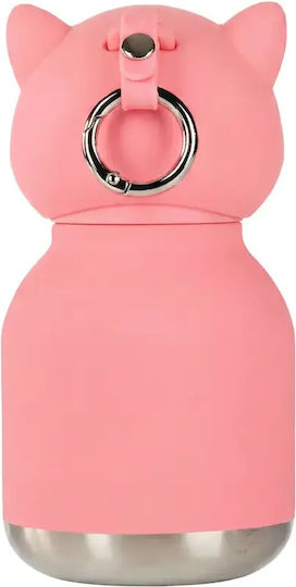 Asobu Bestie Kids Water Bottle Thermos Pink Fox 200ml