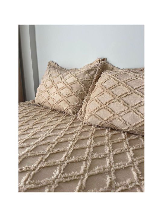 SteweHome Σετ Πάπλωμα Υπέρδιπλο 240x250εκ. Καφέ