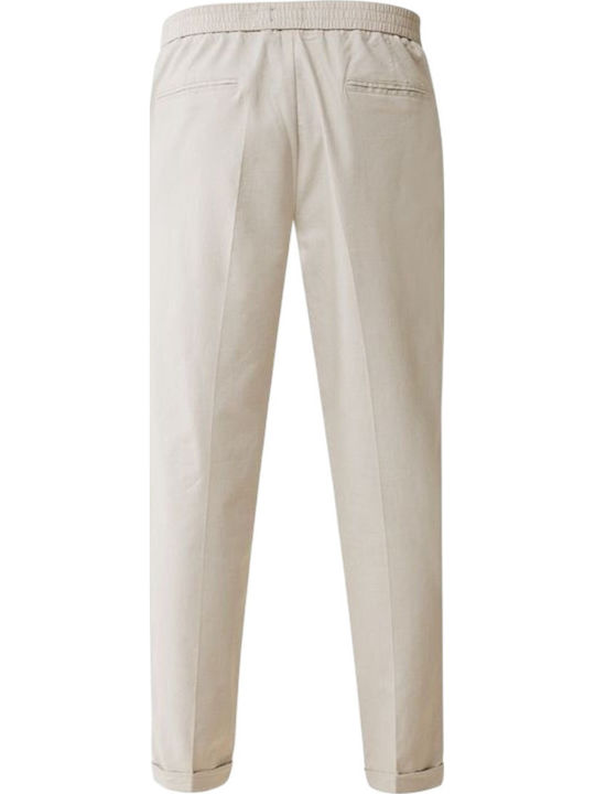 Men's Trousers Chinos Elastic Light Grey Melange