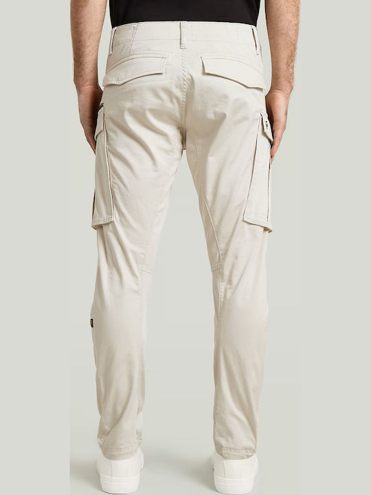 Rovic Zip 3D Мъжки Карго Панталон Еластичен Regular Fit Whitebait