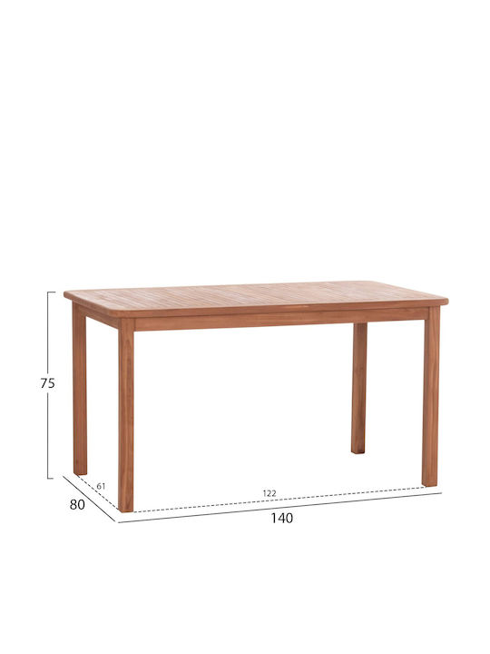 Set Dining Pentru Exterior 5 Piese Natur