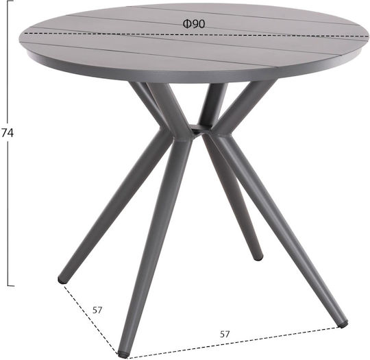 Garten- und Outdoor-Möbelsets 5 Stück Gray Garten- und Outdoor-Möbelsets 5 Stück Gray