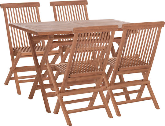 Set Dining Pentru Exterior Eris 5 Piese Natur