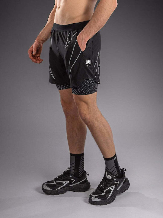 Sport Herren Shorts Schwarz/Grau/Silber