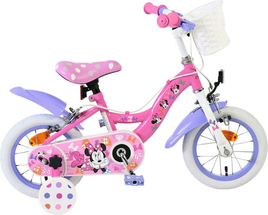Minnie Mouse Bicicletă Copii BMX Alb 12"