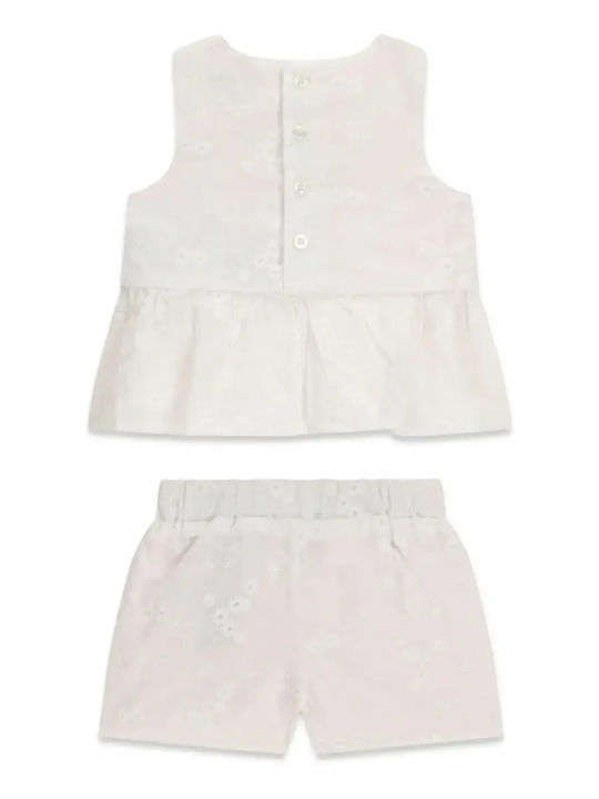 Kids Set with Shorts Summer 2pcs White