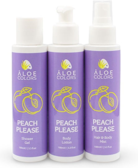 Aloe Colors Sol Babe Set Îngrijire pentru Curățare Corp Violet 4 Bucăți